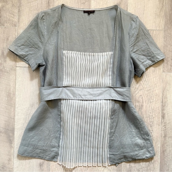 Adolfo Dominguez Tops - Adolfo Dominguez short sleeve blouse 🐋